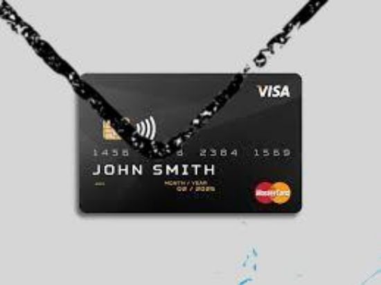 Picture of 
bank card